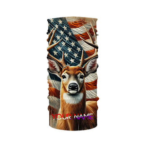 Deer Hunting American flag Custom name Shirts for Hunter, Best Deer Hunting Gifts FSD426