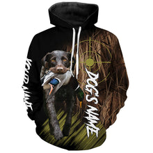 Load image into Gallery viewer, German Wirehaired Pointers GWP Custom Name Hunting Dog Shirts for Hunter, Gifts for Hunters FSD4571