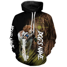 Load image into Gallery viewer, Brittany Custom Name Hunting Dog Shirts for Hunter, Gifts for Hunters FSD4572