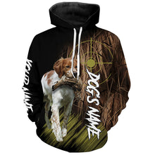 Load image into Gallery viewer, Brittany Custom Name Hunting Dog Shirts for Hunter, Gifts for Hunters FSD4572