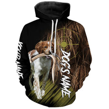 Load image into Gallery viewer, Brittany Custom Name Hunting Dog Shirts for Hunter, Gifts for Hunters FSD4572