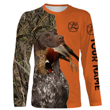 Load image into Gallery viewer, Pheasant hunting with liver roan gsp German Shorthaired Pointer Customize Name full printing Shirts FSD3762