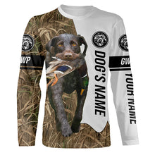 Load image into Gallery viewer, Duck Hunting with GWP German wirehaired pointers Dog Custom Name Camo Full Printing Shirts, Personalized Hunting gift - FSD2779