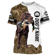 Load image into Gallery viewer, Duck Hunting with Boykin Spaniel dog Custom Name Camo Full Printing Shirts, Personalized Hunting gift - FSD2783