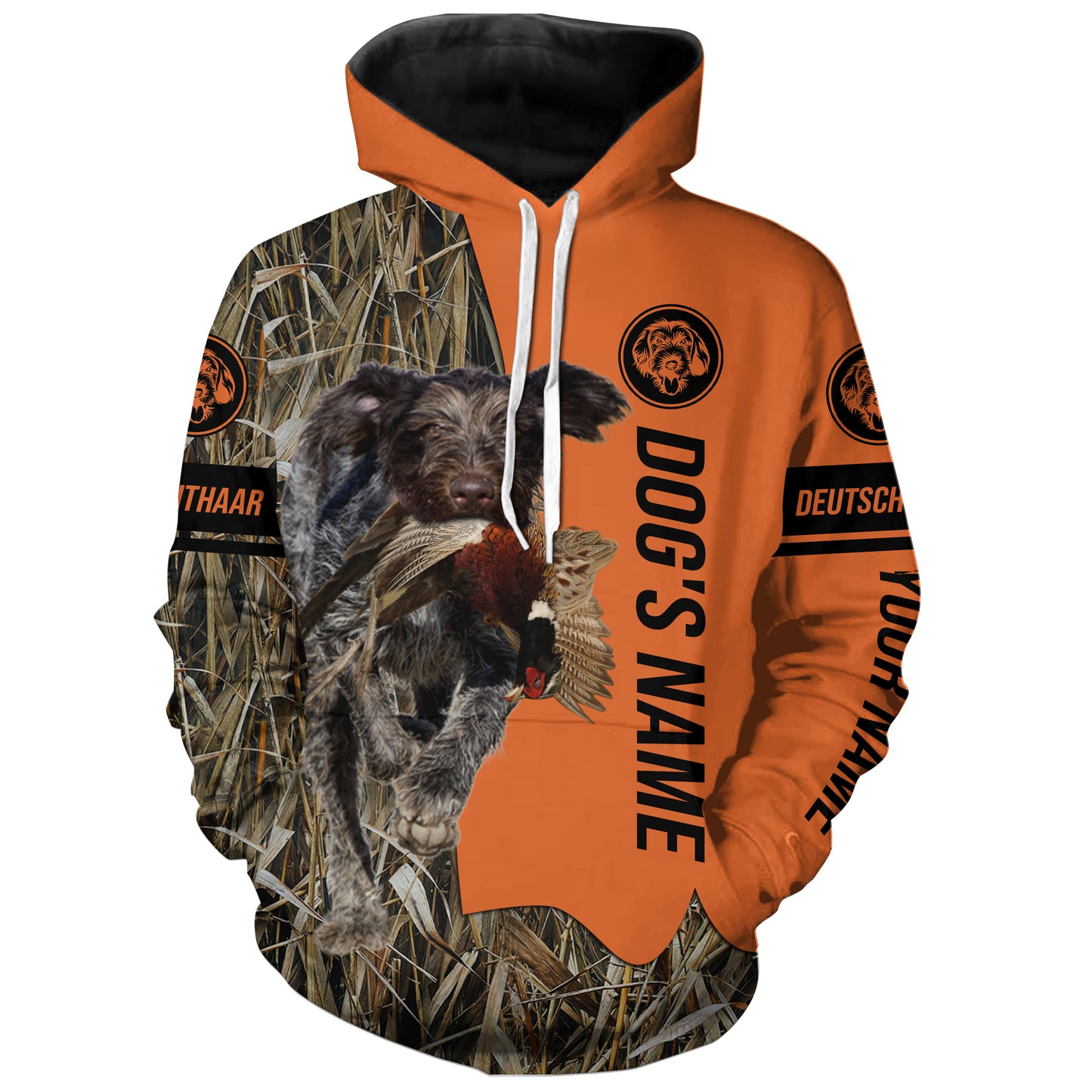 Deutsch Drahthaar Hunting Dog Customized Name Shirts for Hunters FSD4191