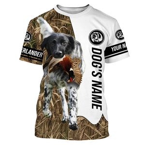 Pheasant hunting with Large Munsterlander Dogs Customize name 3D All over print Shirts, Hoodie FSD3767