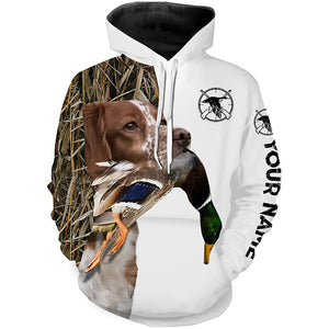 Duck Hunting With Dog Brittany Spaniel Customize Name Shirts, Personalized Gifts - FSD2785
