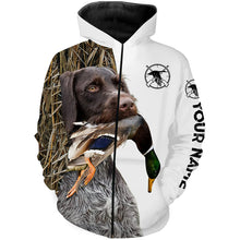 Load image into Gallery viewer, Duck Hunting With Dog Deutsch Drahthaar Customize Name Shirts, Personalized Gifts - FSD2786