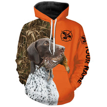 Load image into Gallery viewer, German Shorthaired Pointer Dog Grouse Hunting Custom name Orange Shirts for Grouse Hunter, Bird Hunter FSD3960