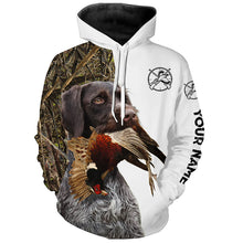 Load image into Gallery viewer, Pheasant Hunting With Dog Deutsch Drahthaar Customize Name All Over Printed Shirts - Personalized Hunting Gifts FSD2165