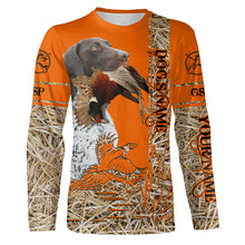 Load image into Gallery viewer, German Shorthaired Pointer Dog Pheasant Hunting Blaze Orange Hunting Shirts, Pheasant Hunting Clothing FSD4162