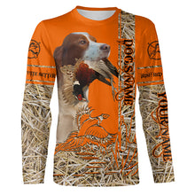 Load image into Gallery viewer, Irish Red &amp; White Setter Dog Pheasant Hunting Blaze Orange Hunting Shirts, Pheasant Hunting Clothing FSD4174