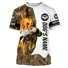 Load image into Gallery viewer, Duck Hunting Dog Chessie Chesapeake Bay Retriever Customize Name Camo Full Printing Shirts FSD3432