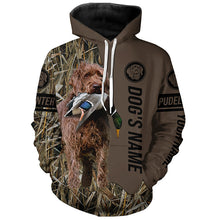 Load image into Gallery viewer, Pudelpointer Hunting dog customized Name Shirt, camo and brown color FSD4673