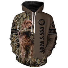Load image into Gallery viewer, Pudelpointer Hunting dog customized Name Shirt, camo and brown color FSD4673