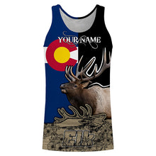 Load image into Gallery viewer, Colorado Elk Hunting CO flag Custom Name Full printing Shirts, Personalized Elk hunting gifts FSD3125