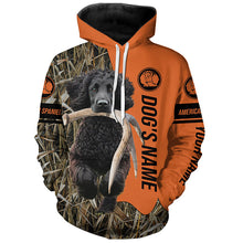 Load image into Gallery viewer, American Water Spaniels Hunting Dog Customized Name Camo Shirts for Hunters FSD4604