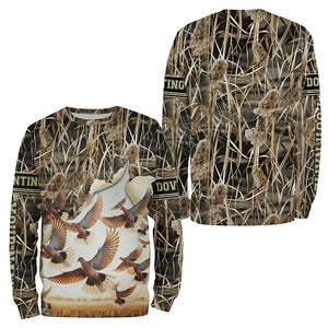 Dove hunting Camouflage custom name all over printed Shirts, Gift for hunters FSD4607