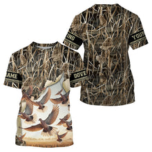 Load image into Gallery viewer, Dove hunting Camouflage custom name all over printed Shirts, Gift for hunters FSD4607