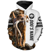 Load image into Gallery viewer, Fox Red Labrador Deer Antler Shed Hunting Labs Custom Name All over print Shirts FSD3572