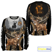 Load image into Gallery viewer, Deer Hunting Camo Shirt For Men, Custom Camo 3D Animal Deer Hunting Shirt NHT340