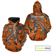 Load image into Gallery viewer, Orange Camo Deer Hunting Shirt 3D All Over Print Personalized Team Name Gift for Hunters NHT12