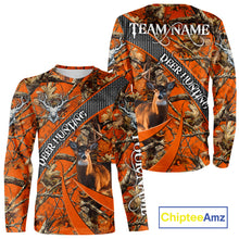 Load image into Gallery viewer, Orange Camo Deer Hunting Shirt 3D All Over Print Personalized Team Name Gift for Hunters NHT12