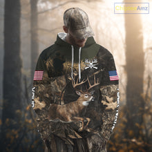 Load image into Gallery viewer, Whitetail Deer Hunting Shirt, Best Gifts for Deer Hunters, Hunting Hoodie For Men NHT351