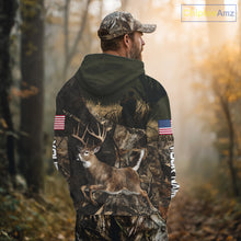 Load image into Gallery viewer, Whitetail Deer Hunting Shirt, Best Gifts for Deer Hunters, Hunting Hoodie For Men NHT351
