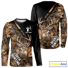 Load image into Gallery viewer, Deer Hunting Camo Custom Name 3D All Over Print Hoodie Basic Brown, Deer Hunting Season NHT352