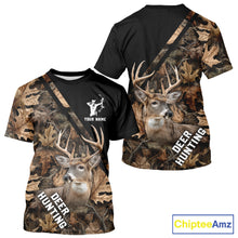 Load image into Gallery viewer, Deer Hunting Camo Custom Name 3D All Over Print Hoodie Basic Brown, Deer Hunting Season NHT352