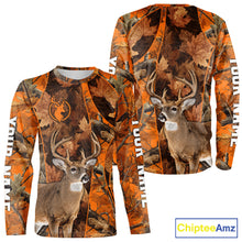 Load image into Gallery viewer, Unisex 3D Deer Hunting Orange Camo Shirt, Whitetail Deer Hunting Shirt For Deer Hunters NHT221