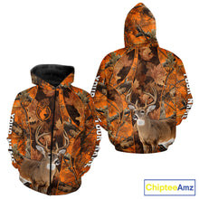 Load image into Gallery viewer, Unisex 3D Deer Hunting Orange Camo Shirt, Whitetail Deer Hunting Shirt For Deer Hunters NHT221