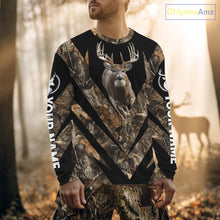 Load image into Gallery viewer, Customized Name Whitetail Deer Hunting Jump Shirt, Hunting Hoodie For Men NHT354