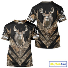 Load image into Gallery viewer, Customized Name Whitetail Deer Hunting Jump Shirt, Hunting Hoodie For Men NHT354