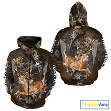 Load image into Gallery viewer, Whitetail Deer Jumping 3D All Over Print Shirts, Gift for Deer Hunters Men, Hunting Hoodie NHT355