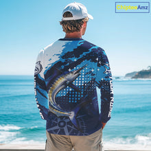 Load image into Gallery viewer, Custom Marlin Long Sleeve Fishing Shirts For Men, Design Marlin Fishing Jerseys NHT466