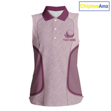Load image into Gallery viewer, Sleeveless Womens Custom Name Golf Polo Shirt, Golf Team Shirt For Mom, Mother's Day Golf Gift NHT747
