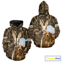 Load image into Gallery viewer, Rabbit Hunting With Beagle 3D Skull Camo Custom Hunting Shirt, Rabbit Hunting Clothing NHT229