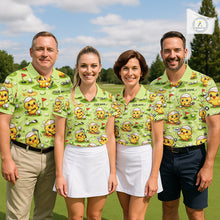 Load image into Gallery viewer, Funny Chicken Golf Polo Shirt For Men, Cute Chicken With Golf Shirts For Team NHT542