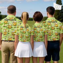 Load image into Gallery viewer, Funny Chicken Golf Polo Shirt For Men, Cute Chicken With Golf Shirts For Team NHT542