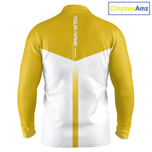 Load image into Gallery viewer, Personalized Golf Polo Shirt Custom Name Golf Club Polo For Men Golf Tournament Apparel|Yellow 
