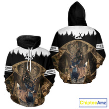 Load image into Gallery viewer, Whitetail Deer Hunting Season Shirt 3D Forest Scene Camo Best Hunting Gift For Hunters NHT48