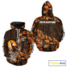 Load image into Gallery viewer, Whitetail Deer Hunting Orange Camo 3D All-Over Printed Shirt, Custom Name Hunting Shirt NHT251