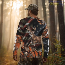 Load image into Gallery viewer, Deer Hunting US Flag 3D All Over Print Shirts, Personalized Hunting Gifts For Deer Hunters NHT316