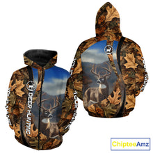 Load image into Gallery viewer, Personalized Deer Hunting Shirt 3D All Over Print with Fall Season Camo Hunting Clothes NHT253