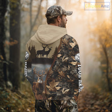 Load image into Gallery viewer, Personalized Deer Hunting 3D All Over Printed Shirts Custom Deer And Mountain Camo Shirt NHT254