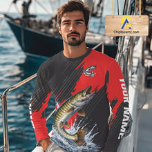 Load image into Gallery viewer, Musky Fishing Long Sleeve Tournament Shirts, Personalized Musky Fishing Jerseys NHT588