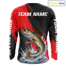 Load image into Gallery viewer, Musky Fishing Long Sleeve Tournament Shirts, Personalized Musky Fishing Jerseys NHT588