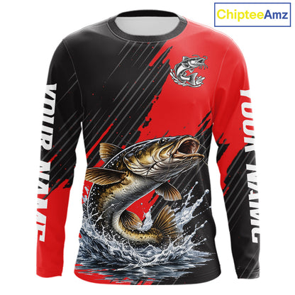 Catfish Fishing Long Sleeve Tournament Shirts, Personalized Catfish Fishing Jerseys NHT589